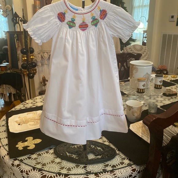 Anavini Smocked Infant Girls Dress size 18 months - Picture 12 of 16